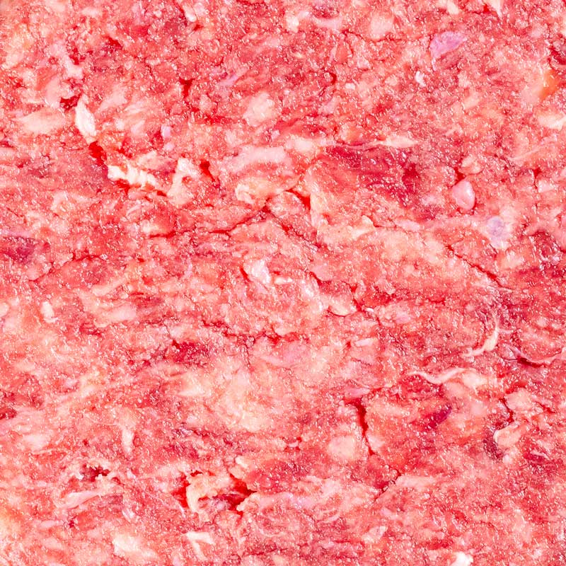 Burger Patties von TAURBULL, Premium Black Angus Beef, roh, ideale Burger, perfekte Draufsicht.