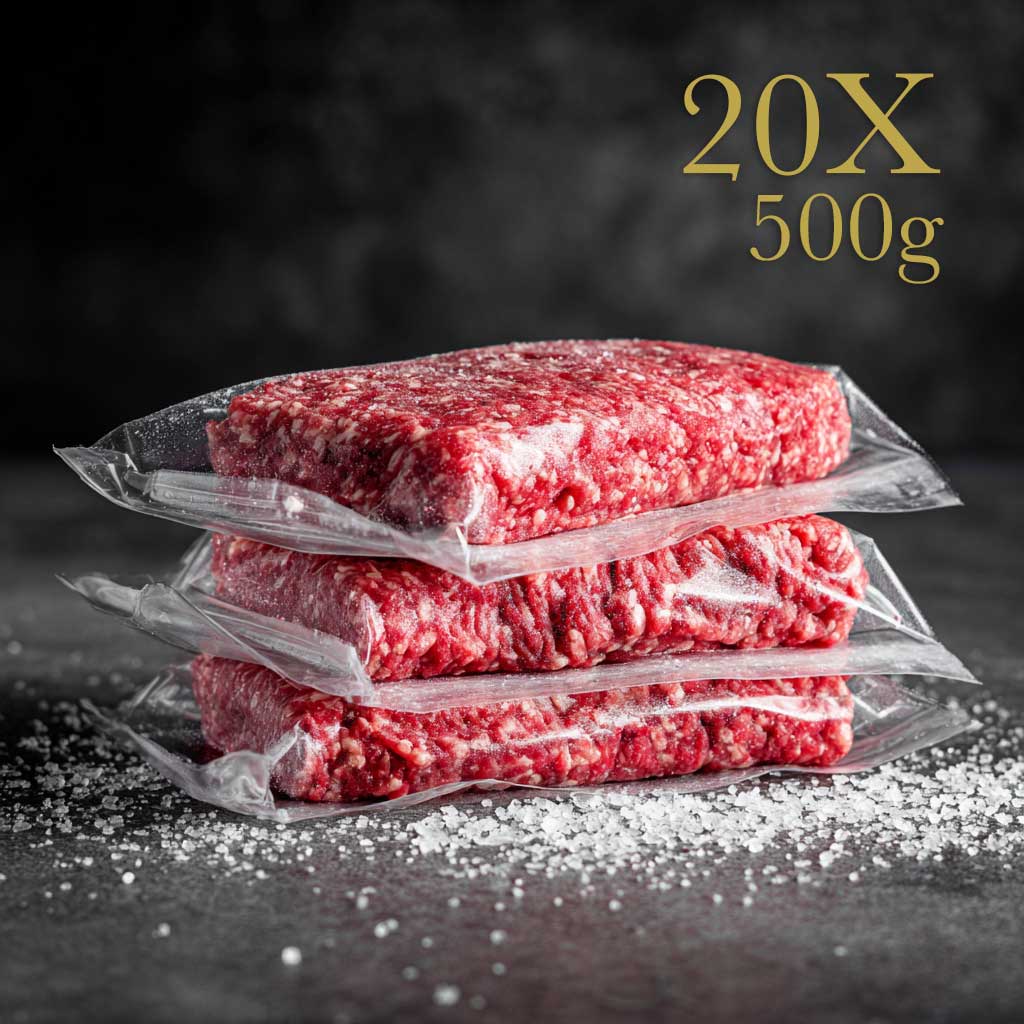 10kg Dry Aged Hackfleisch – Effizient bevorratet, verantwortungsvoll gewählt