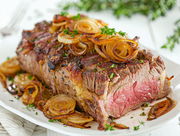 Zwiebelrostbraten mit Taurbull Rum Steak